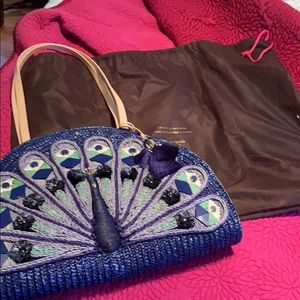 Adorable Kate Spade peacock beach bag